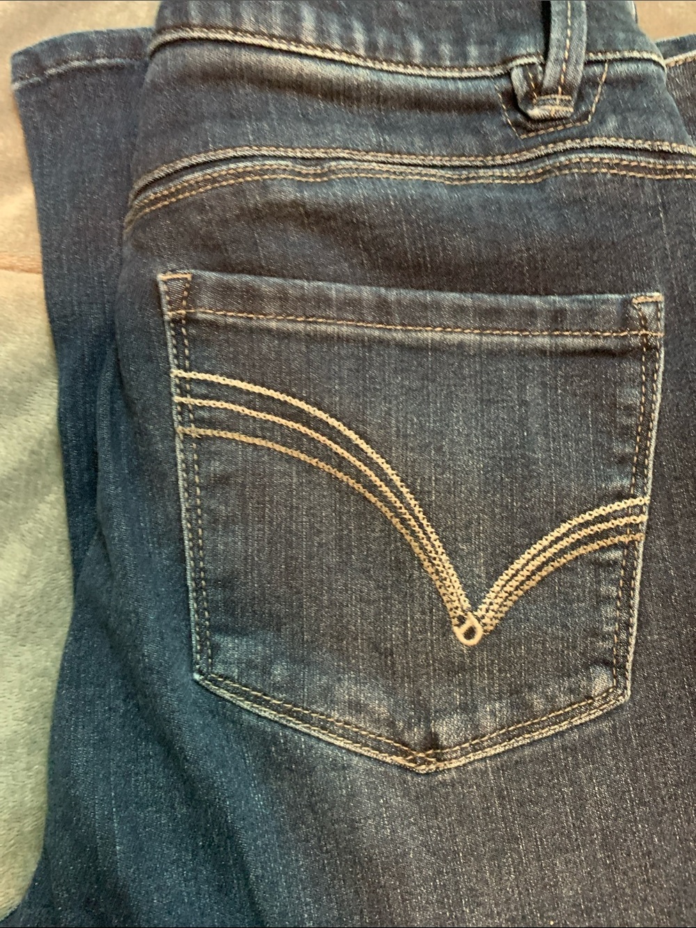 Democracy Dark Blue Flare Jeans - Picture 3 of 3